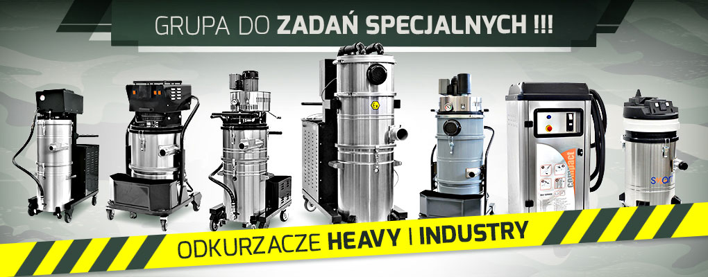 Odkurzacze Heavy i Industry - grupa do zadań specjalnych