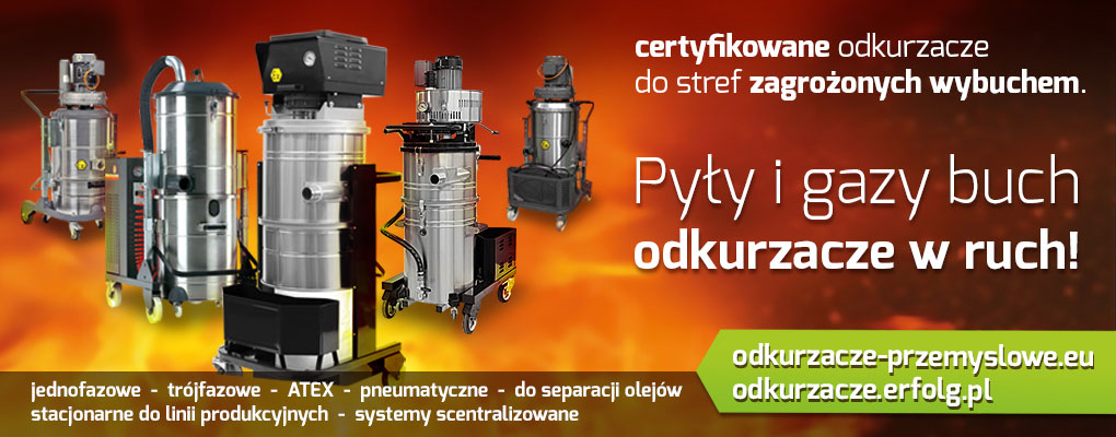 Odkurzacze przemysłowe do stref zagrożonych wybuchem