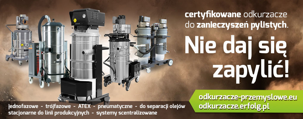 Odkurzacze przemysłowe do zanieczyszczeń pylistych